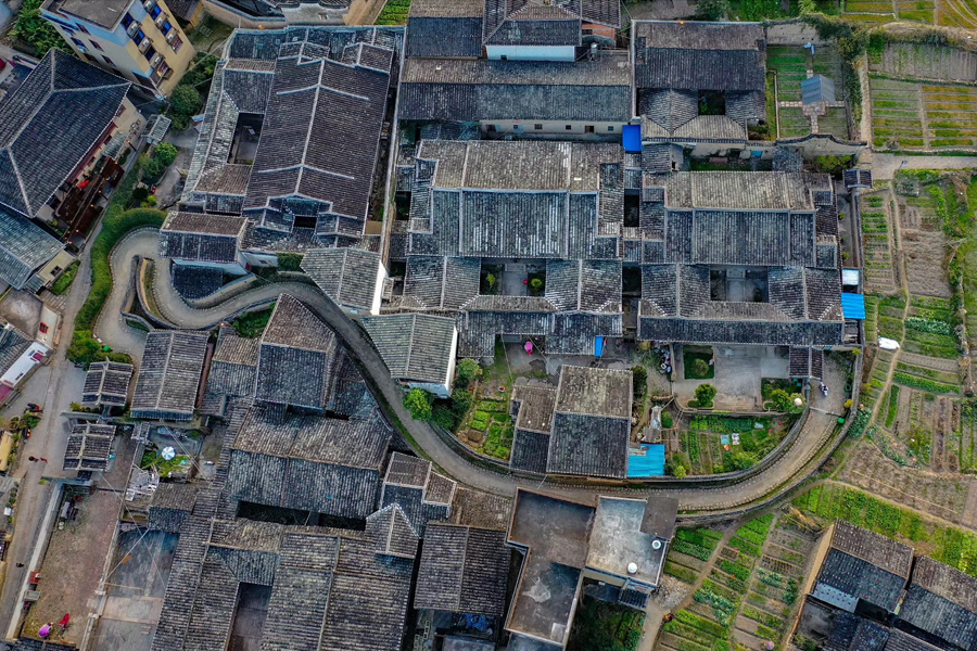 鶴形路航拍圖。永泰縣委宣傳部供圖