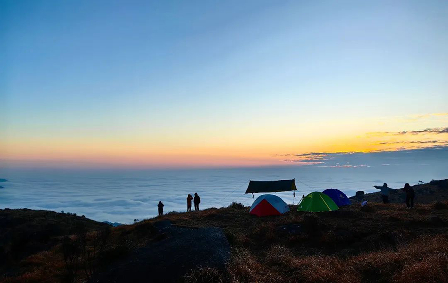廈門胡里山炮臺拍攝的日出。黃曉嵐攝