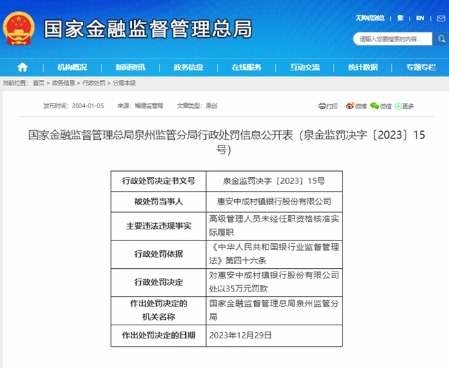 國(guó)家金融監(jiān)督管理總局網(wǎng)站截圖
