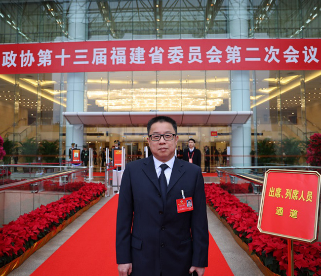 福建省政協(xié)委員、致公黨福建省委會專職副主委吳棉國。受訪者供圖