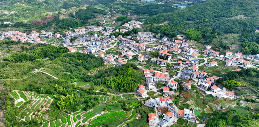 軍營村俯瞰。人民網(wǎng)記者 陳博攝