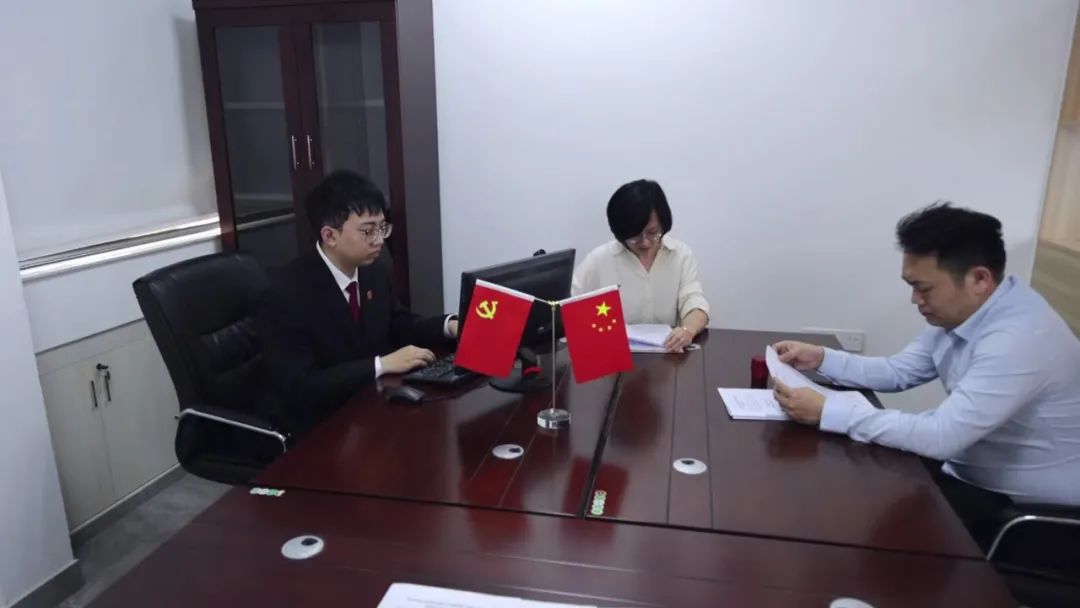 生物醫(yī)藥企業(yè)園區(qū)內(nèi)化解糾紛。海滄法院供圖