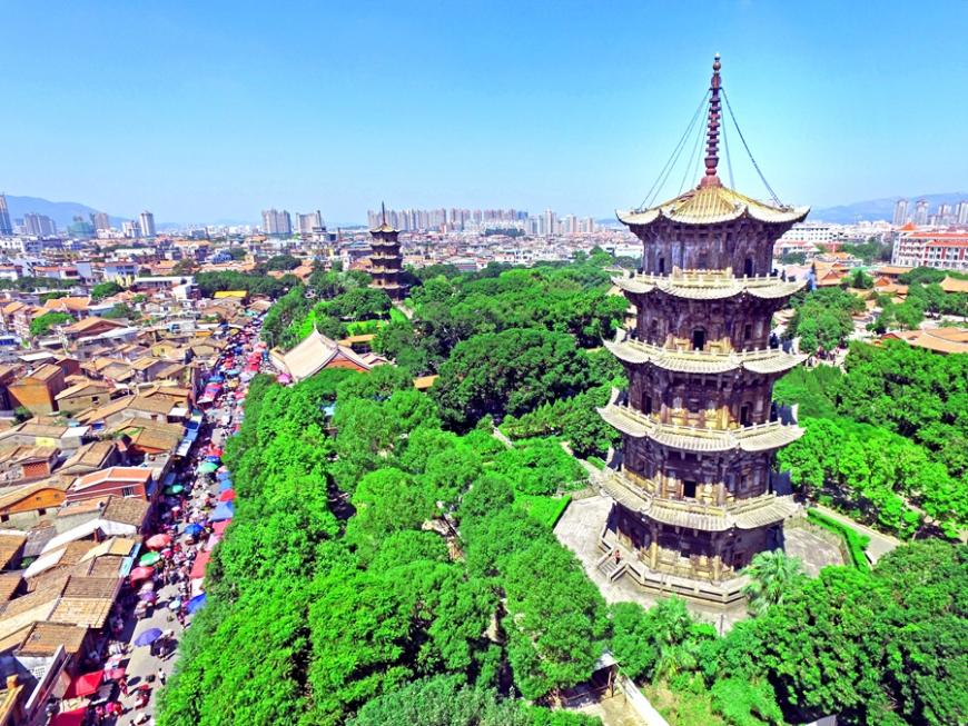 泉州東西塔。陳英杰攝