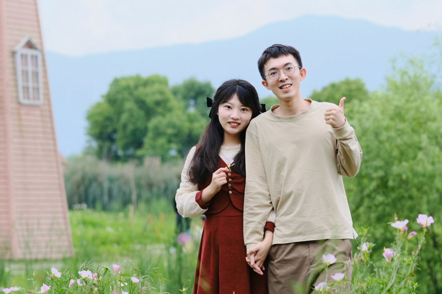 楊廷舜和上官雪娟的合照。受訪者供圖