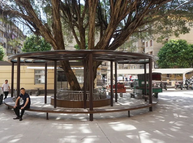 改造后的老舊小區(qū)。