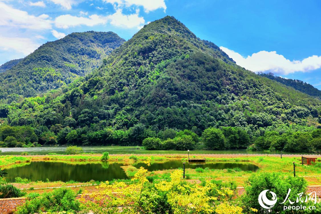 霍童山下，云霧繚繞間，曠野山河美。人民網 李唯一攝