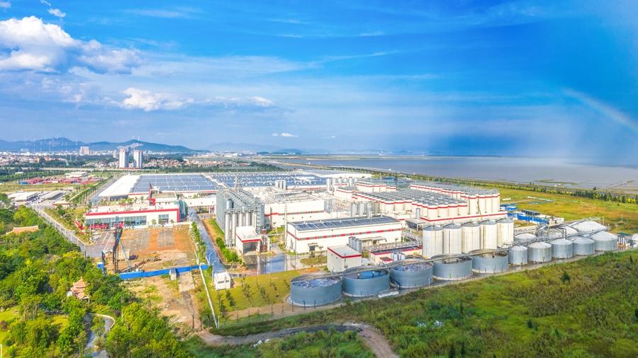 百威雪津位于莆田市涵江區(qū)的生產(chǎn)園區(qū)。蔡昊攝