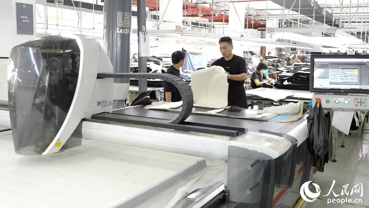 自動(dòng)設(shè)備流水線。人民網(wǎng)記者 蘭志飛攝