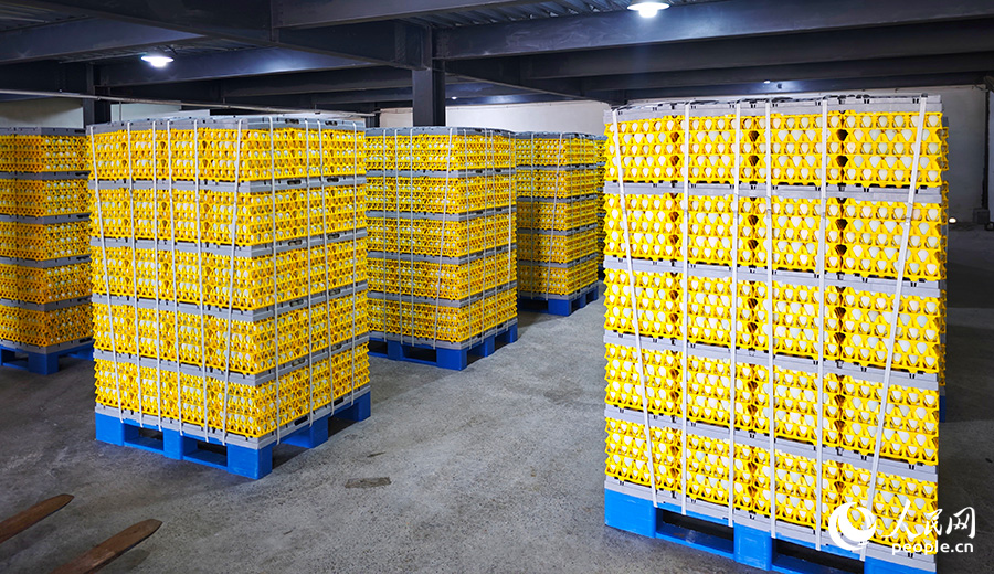 打包完成的鴨蛋。人民網(wǎng) 黃東儀攝