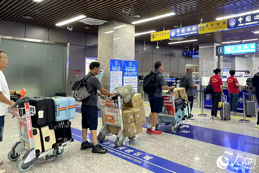 今年上半年，福馬“小三通”航線累計(jì)輸送旅客突破14000人次，同比2023年增長(zhǎng)145%。人民網(wǎng)記者 林盈攝