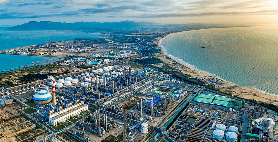 古雷石化基地。李晉泰攝