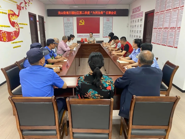 龍山街道三福社區(qū)召開(kāi)“為民協(xié)商”議事會(huì)議