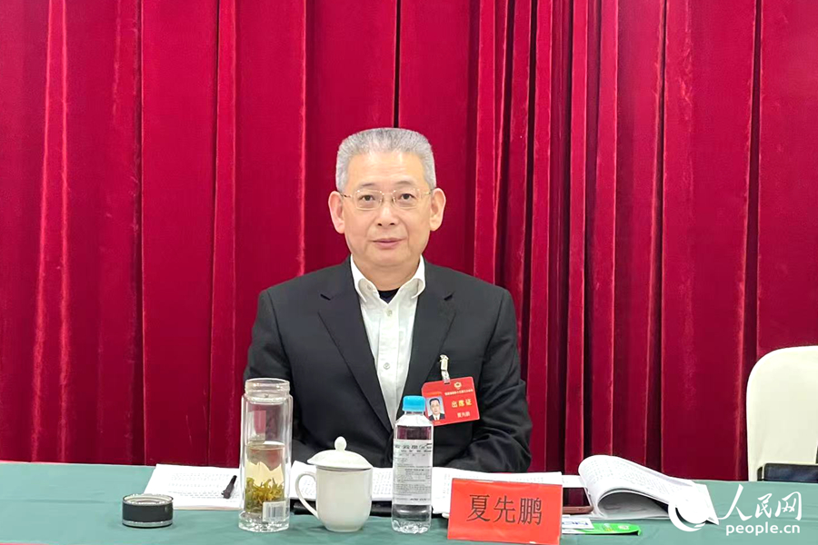 全國政協(xié)常委、福建省政協(xié)常委、民革福建省委會主委夏先鵬。人民網(wǎng)記者 林盈攝
