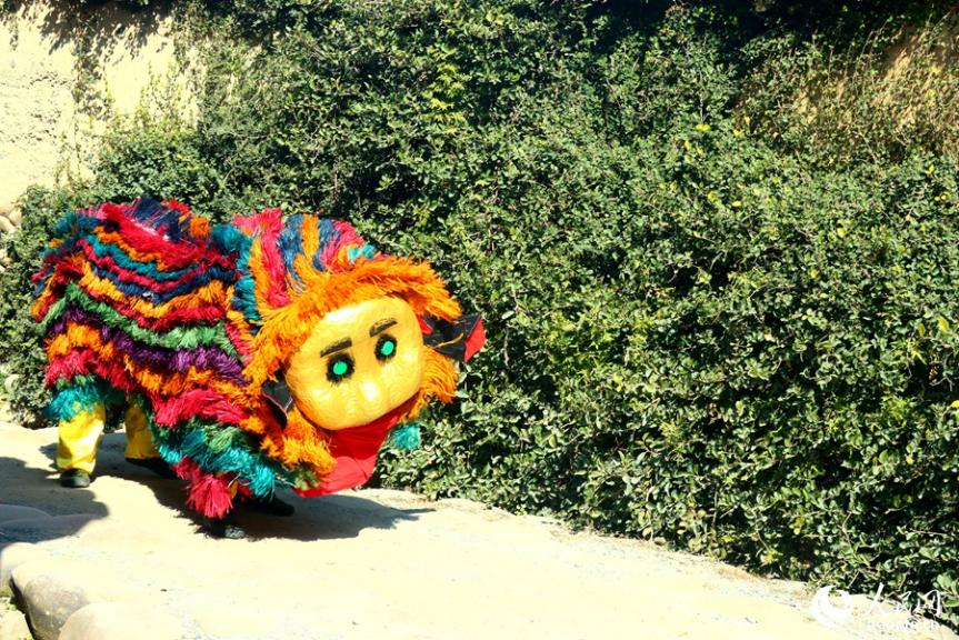 嵩口非遺肥獅。人民網(wǎng)記者 陳藍燕攝