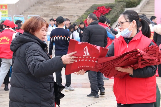 發(fā)放宣傳物料