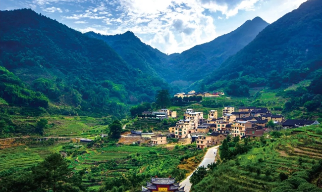 風(fēng)情畬鄉(xiāng)云門村。李洪元攝