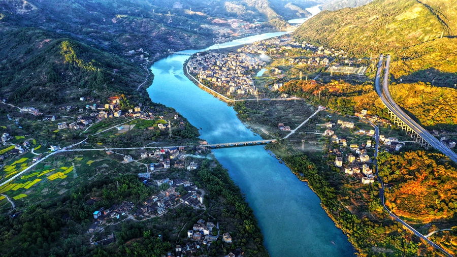 永泰縣城全貌。永泰縣委宣傳部供圖