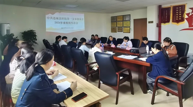 連城縣醫(yī)院第一黨支部召開2024年度組織生活會(huì)和開展民主評(píng)議黨員工作