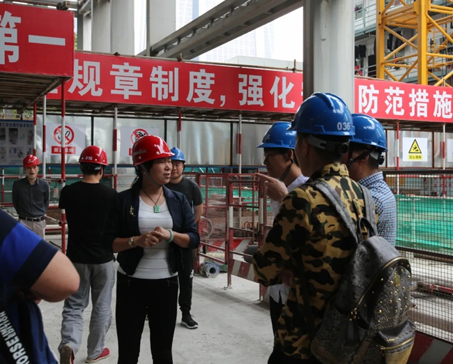 楊嘉紅在項(xiàng)目施工現(xiàn)場(chǎng)?；莅部h融媒體中心供圖