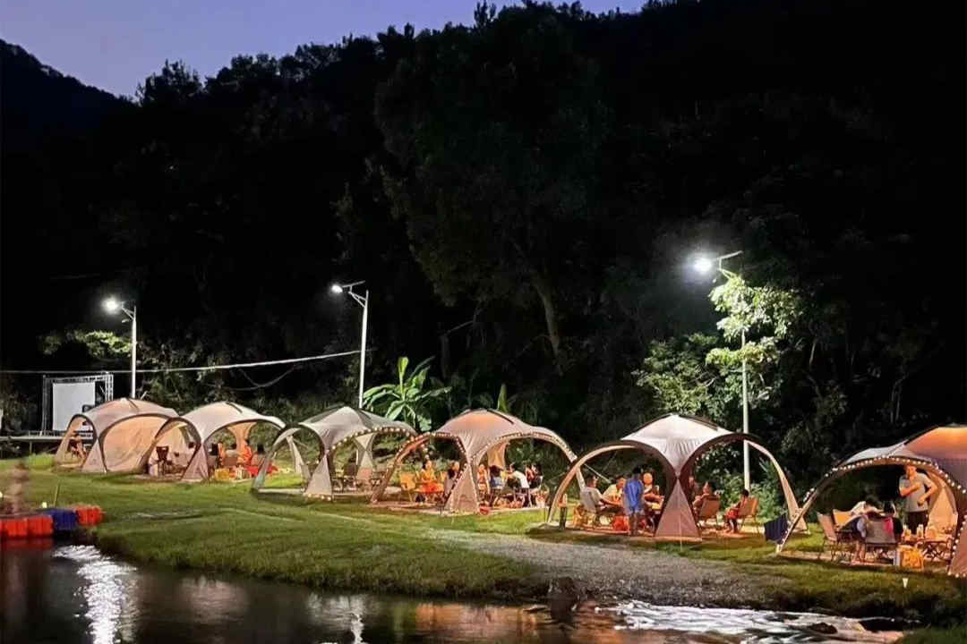 “星空夜話”露營沙龍。洛江區(qū)委宣傳部供圖