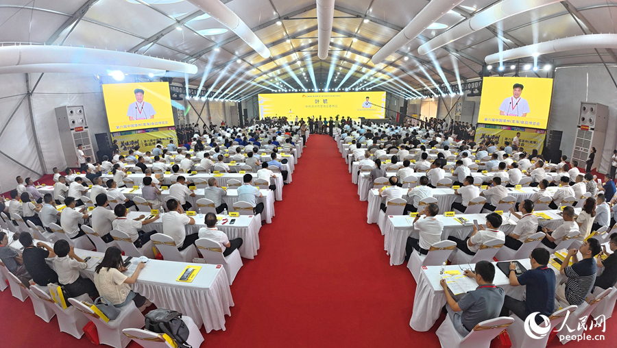 第六屆中國漳州（龍海）食品博覽會(huì)啟幕。人民網(wǎng) 李昌乾攝