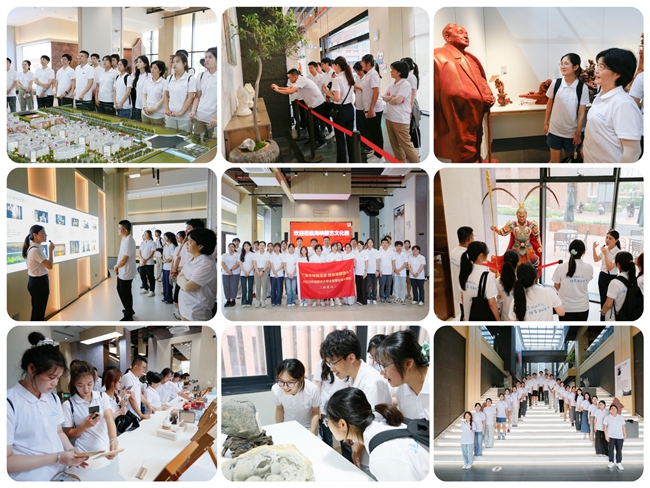 實踐隊隊員在泉州海峽雕藝文化園參觀