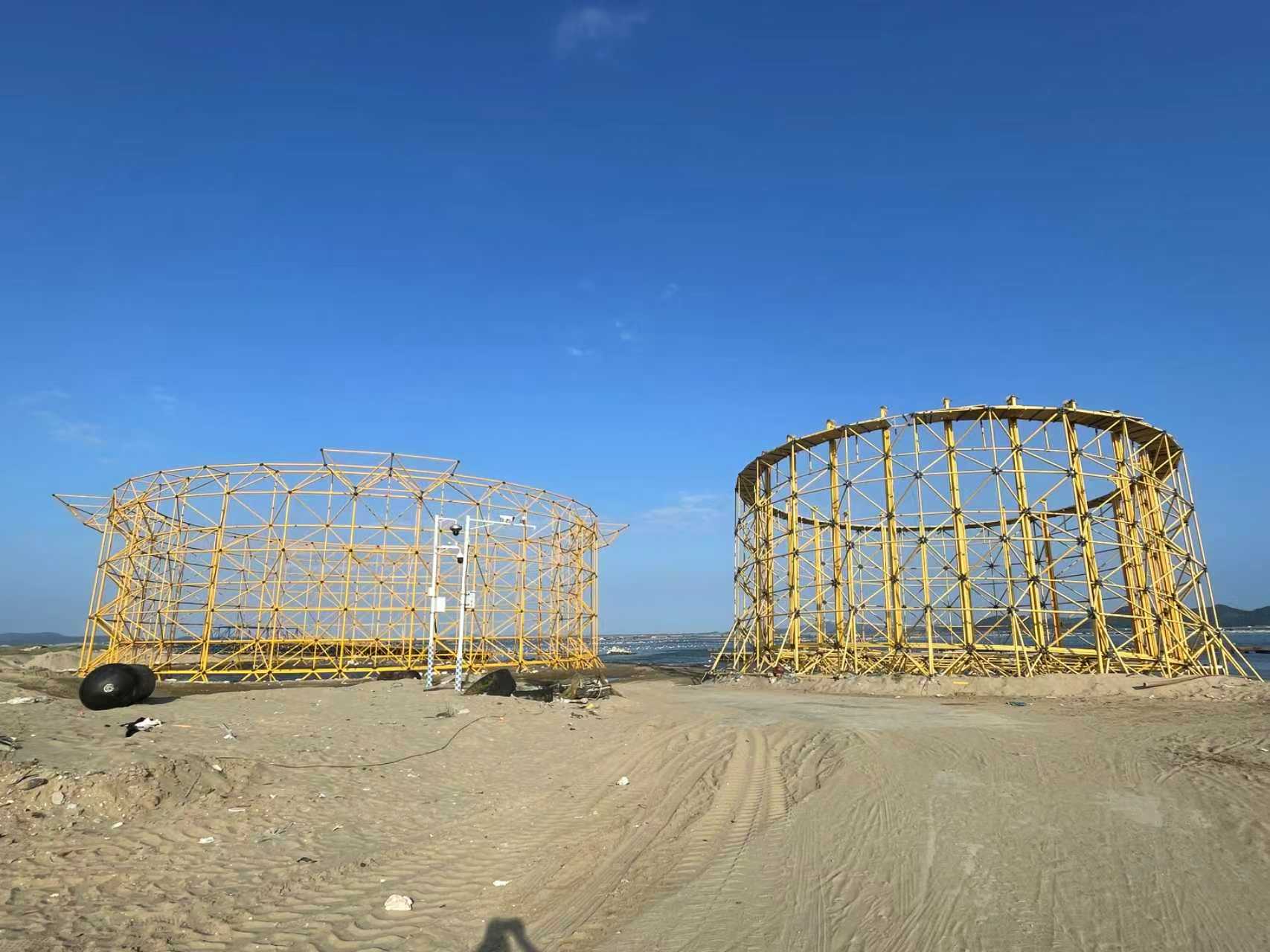 超大型深水養(yǎng)殖用網(wǎng)箱。詔安縣融媒體中心供圖