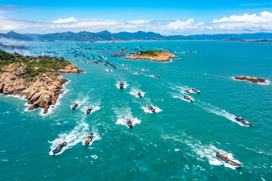 福州連江開(kāi)漁。楊柳州攝