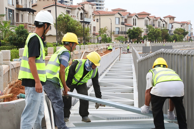 施工現(xiàn)場(chǎng)。漳州開發(fā)區(qū)供圖