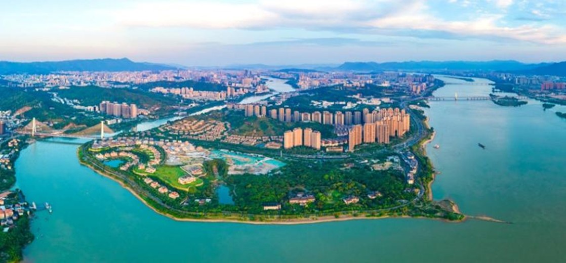 遠(yuǎn)瞰福州。福州市水利局供圖