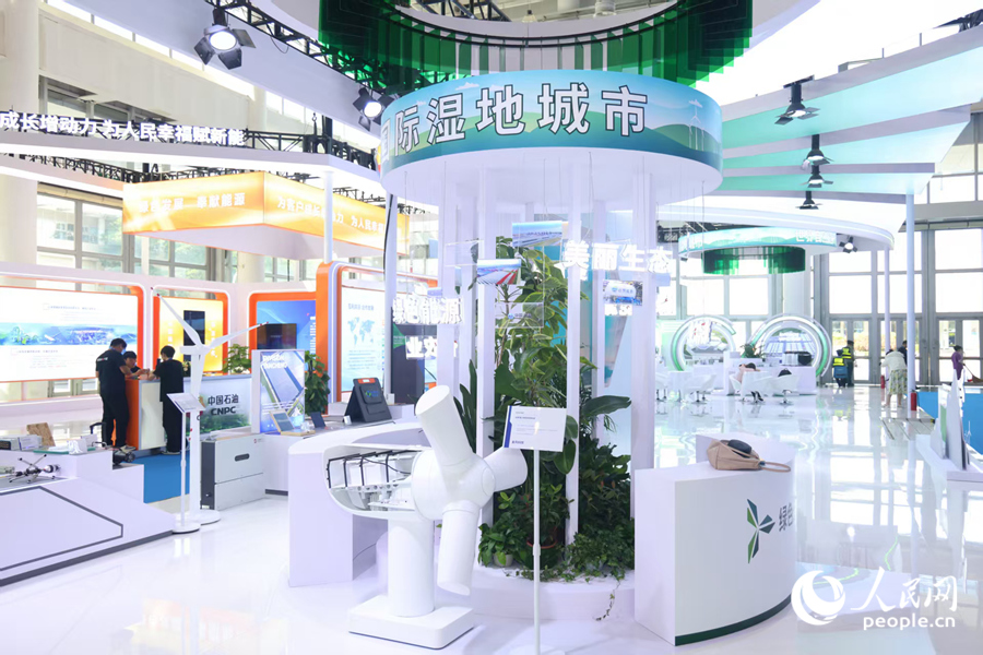 綠色金磚展區(qū)現(xiàn)場。人民網(wǎng)記者 陳博攝
