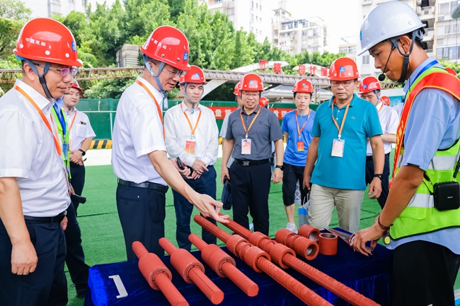 施工現(xiàn)場觀摩區(qū)。中建海峽供圖