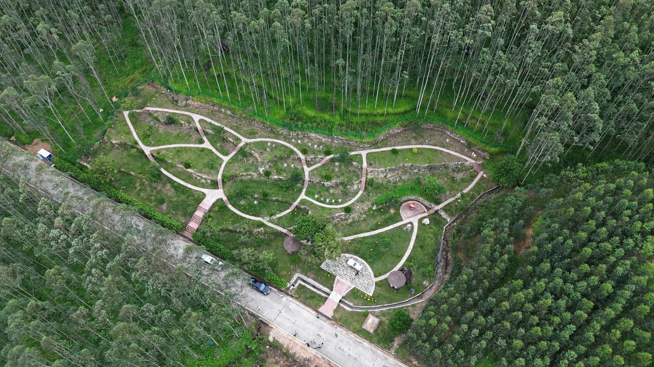 “生命公園”航拍圖。李昌乾攝