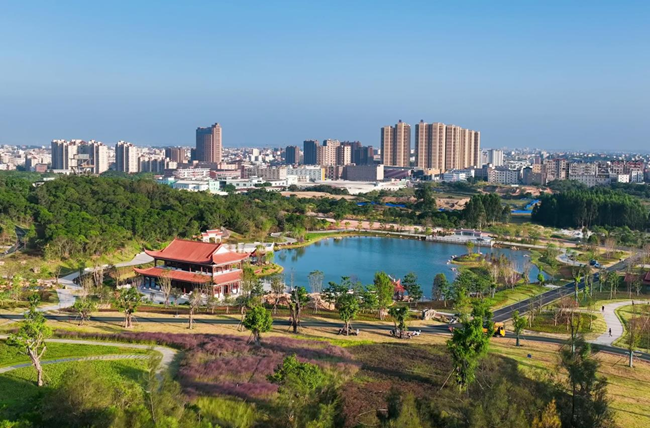 福廬山公園二期項(xiàng)目提升改造情況。龍?zhí)镦?zhèn)供圖