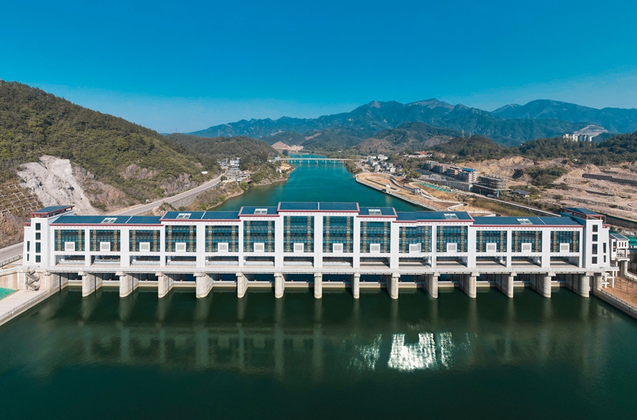 一閘三線工程莒口水閘。福州市水利局供圖