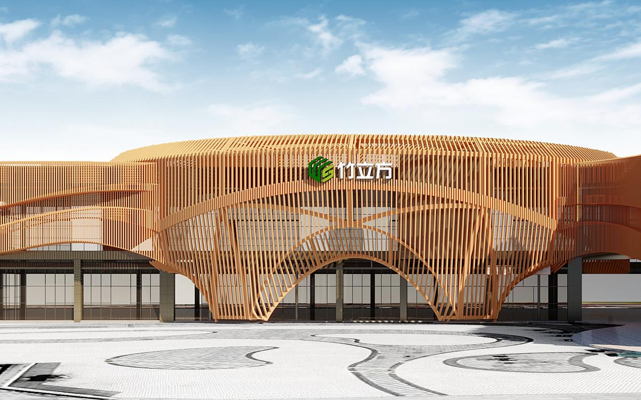 邵武市“武夷竹立方”生態(tài)科創(chuàng)館外觀。鄧賢龍攝