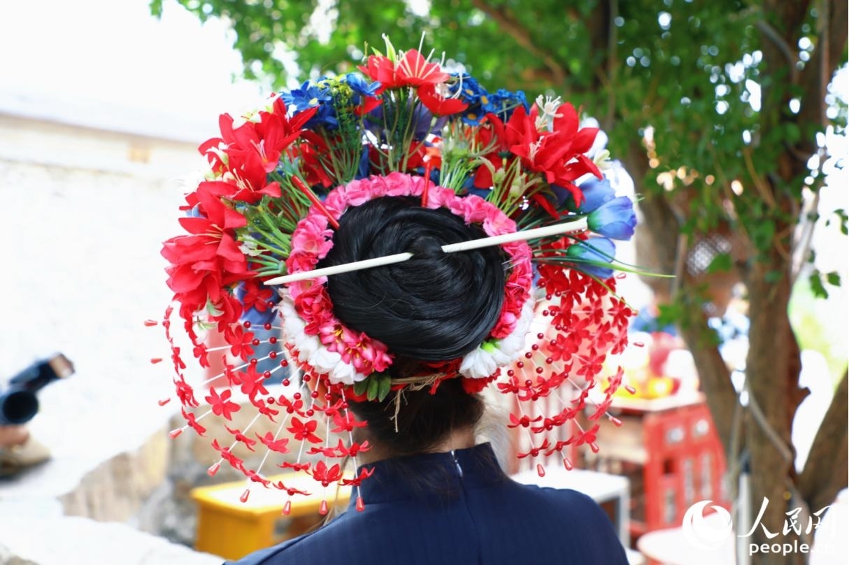 蟳埔女習俗是國家級非物質(zhì)文化遺產(chǎn)。人民網(wǎng)記者 李唯一攝